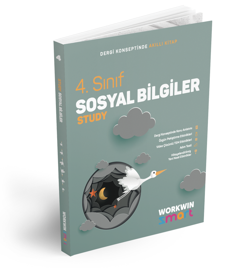 Workwin Smart 4. Sınıf Sosyal Bilgiler Study Ders Kitabı