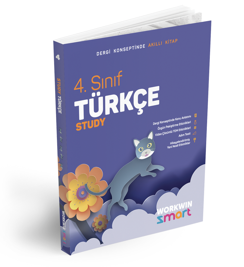 Workwin Smart 4. Sınıf Türkçe Study Ders Kitabı